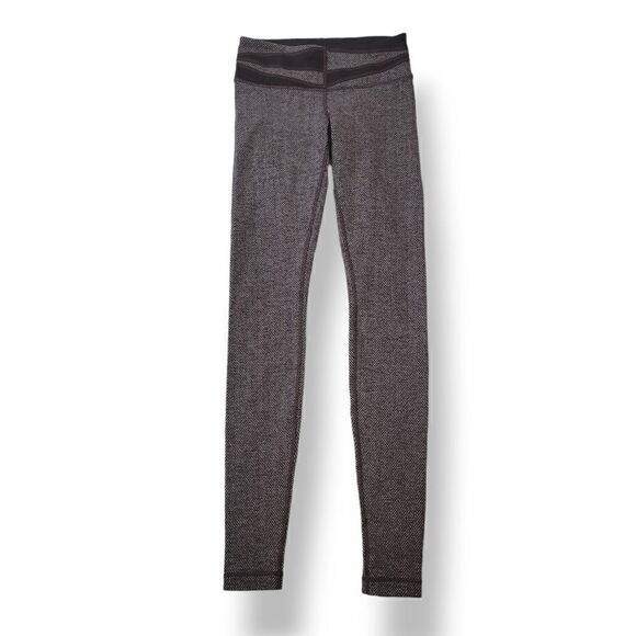 Lululemon Wunder Under Pant Tweed Giant Herringbone Black W5H03S Size 4 - Picture 5 of 12